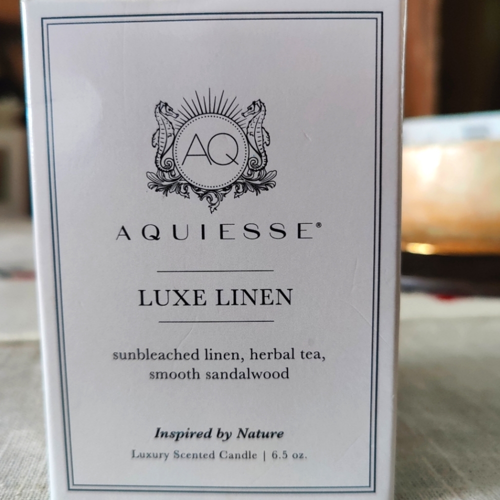 Aquiesse Luxe Linen Candle 6.5oz